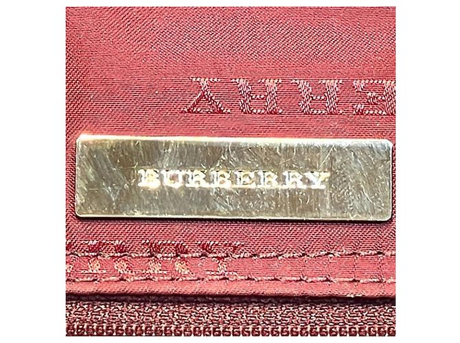 Bolso Burberry Nova Check Beige Burdeos - vista 4