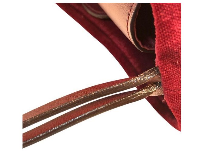 Bolso Burberry Nova Check Beige Burdeos - vista 8