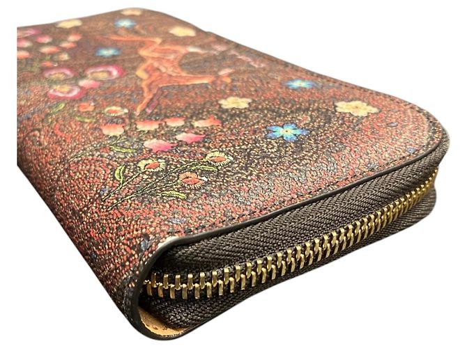 Monedero Etro Paisley Bambi x Flower Castaño - vista 9