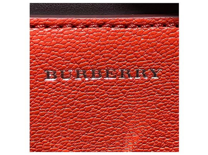 Borsa a tracolla Burberry in pelle rossa Rosso - vista 4
