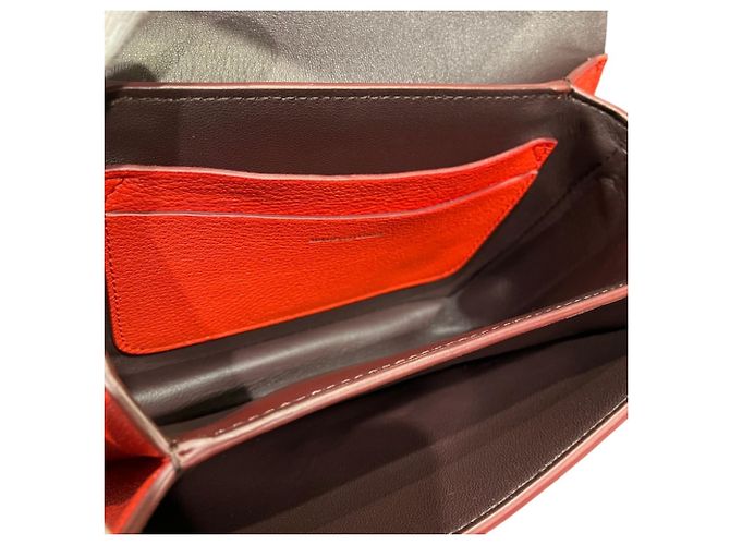 Borsa a tracolla Burberry in pelle rossa Rosso - vista 6
