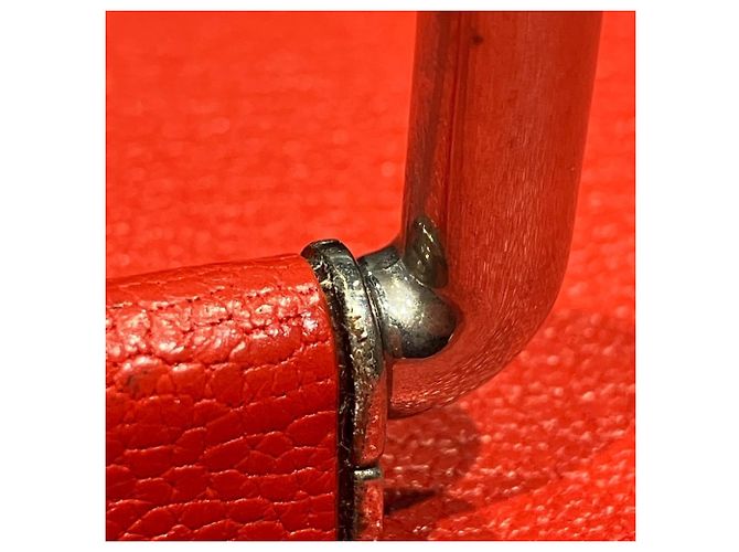 Borsa a tracolla Burberry in pelle rossa Rosso - vista 8