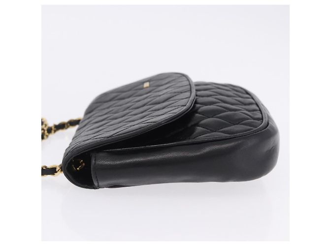 Bally Vintage gestepptes Leder mit Kette Schwarz - Ansicht 4