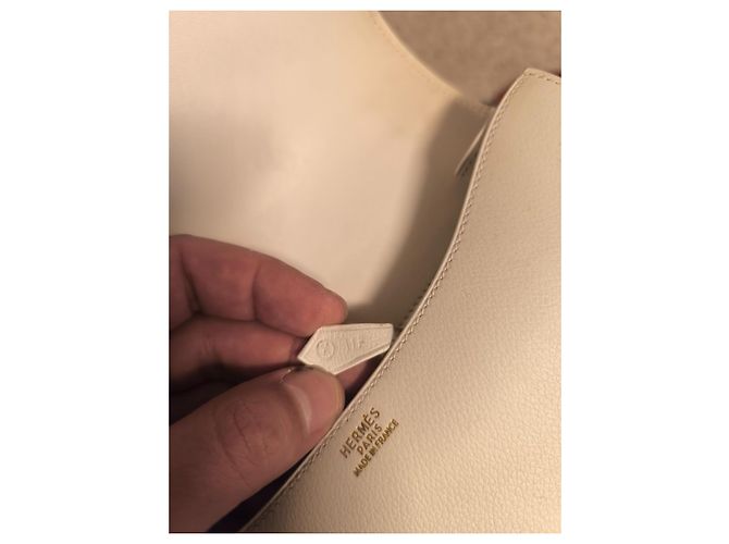 Hermès Constance 23 Lederhandtasche Weiß - Ansicht 13