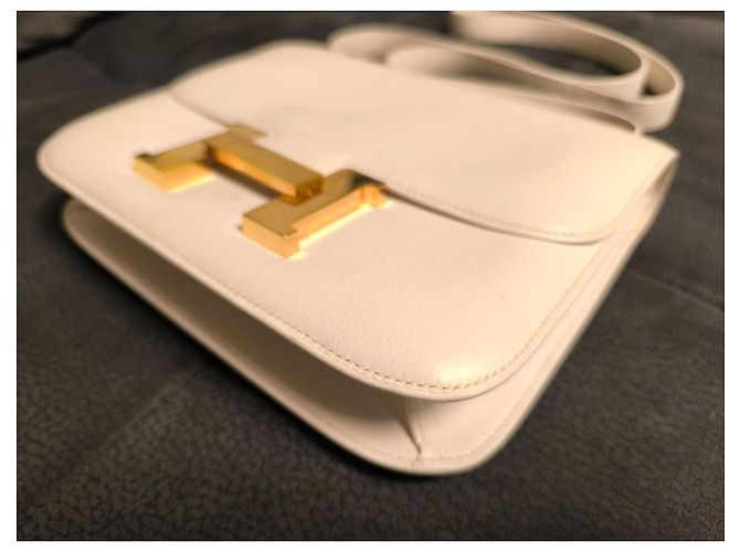 Hermès Constance 23 Lederhandtasche Weiß - Ansicht 4