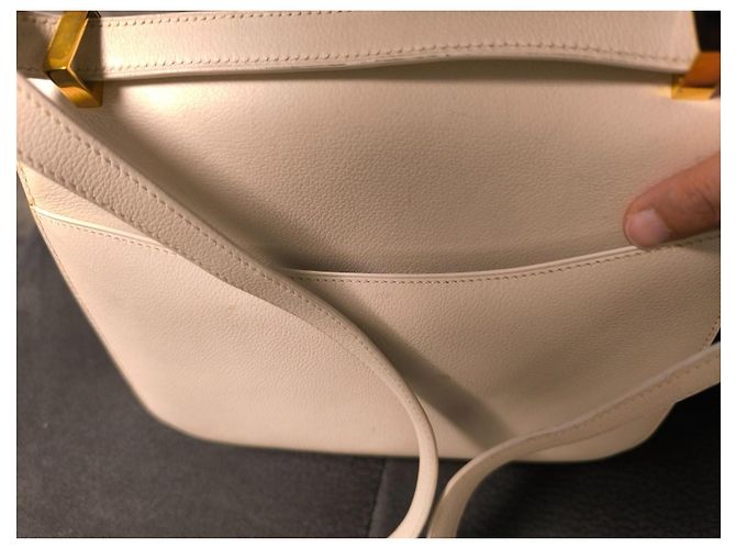 Hermès Constance 23 Lederhandtasche Weiß - Ansicht 9