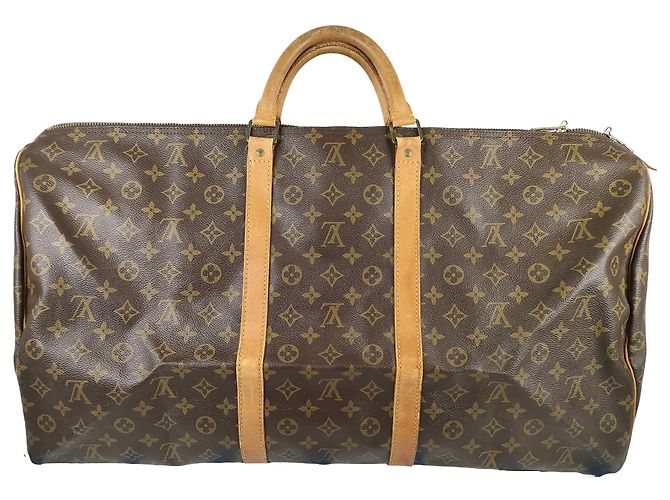 Louis Vuitton Keepall Monogram Canvas 60 Marrone - vista 2