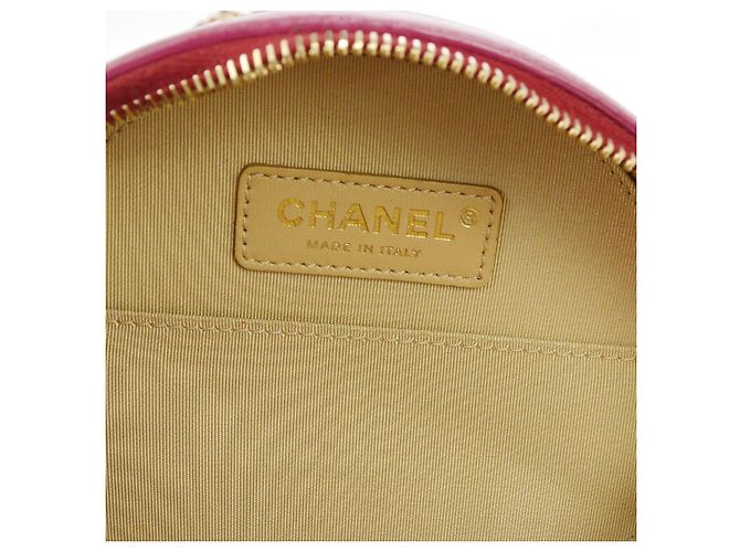Chanel Round as Earth in vitello glassato Rosso - vista 4