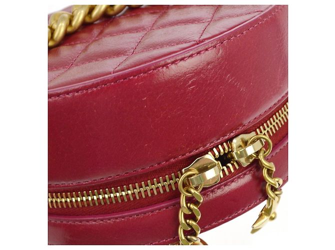 Chanel Round as Earth in vitello glassato Rosso - vista 6