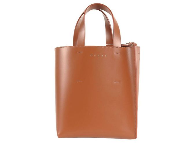 Marni Museo Mini Tasche braunes Leder - Ansicht 3