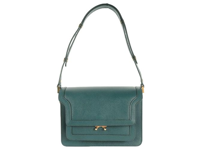 Marni Trunk Schultertasche Grün - Ansicht 3