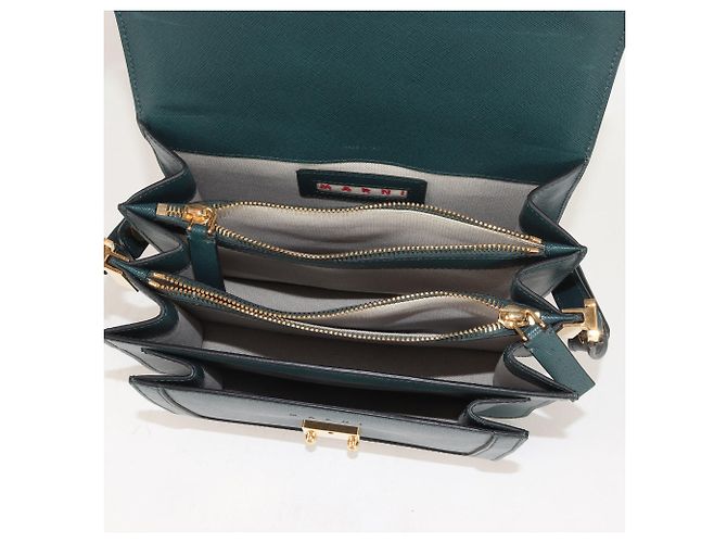 Marni Trunk Schultertasche Grün - Ansicht 5