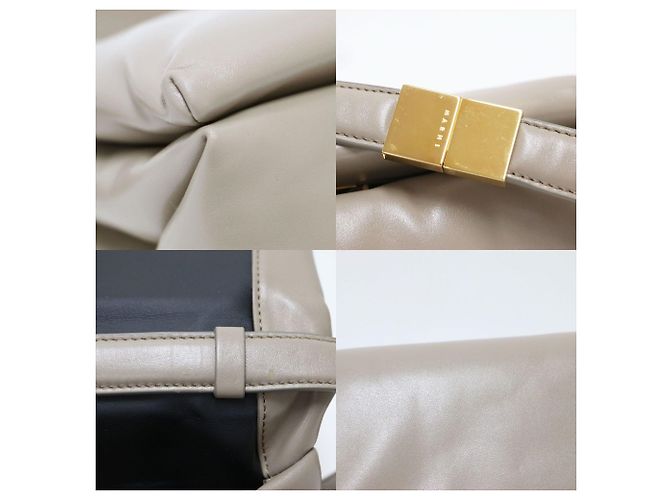 Borsa a tracolla piccola Marni Prisma Grigio - vista 9