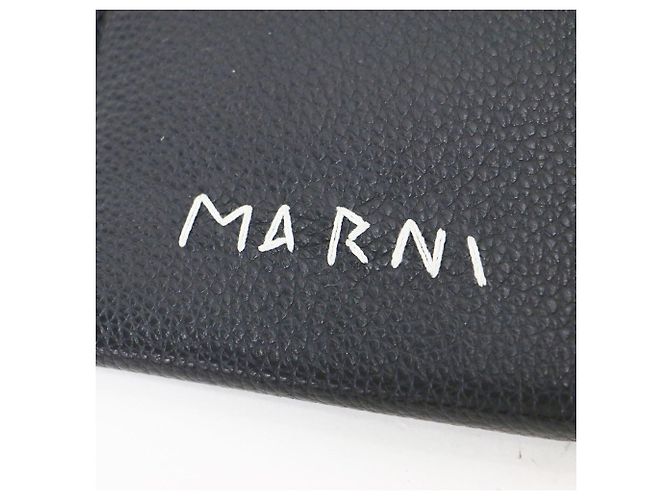Monedero Marni de piel negra Negro - vista 3