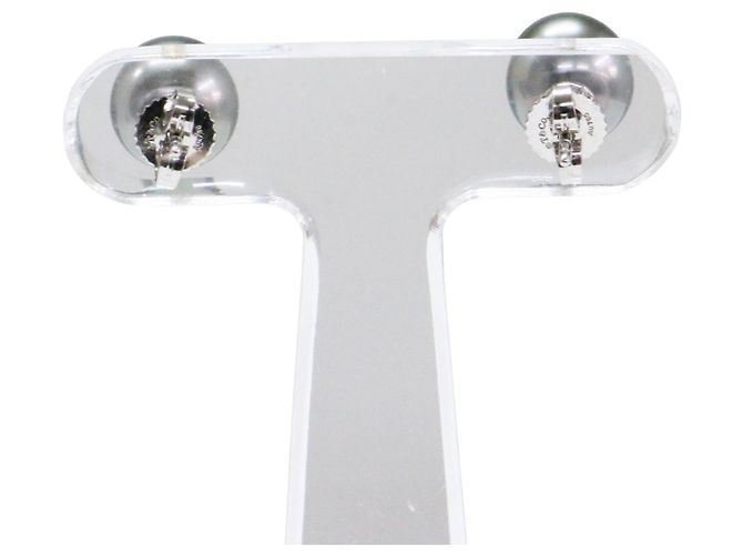 Autre Marque Orecchini Tiffany & Co. in oro bianco 18K e perle di Tahiti D'oro - vista 4