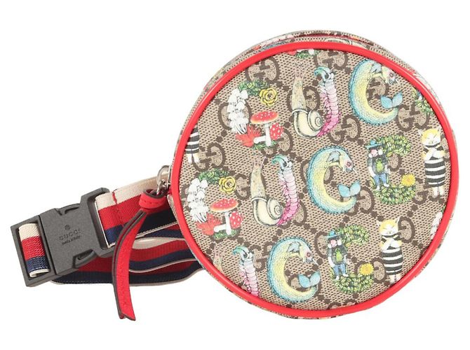 Borsello da vita mini GG per bambini Gucci Higuchi Yuko Rosso Multicolore Beige - vista 3