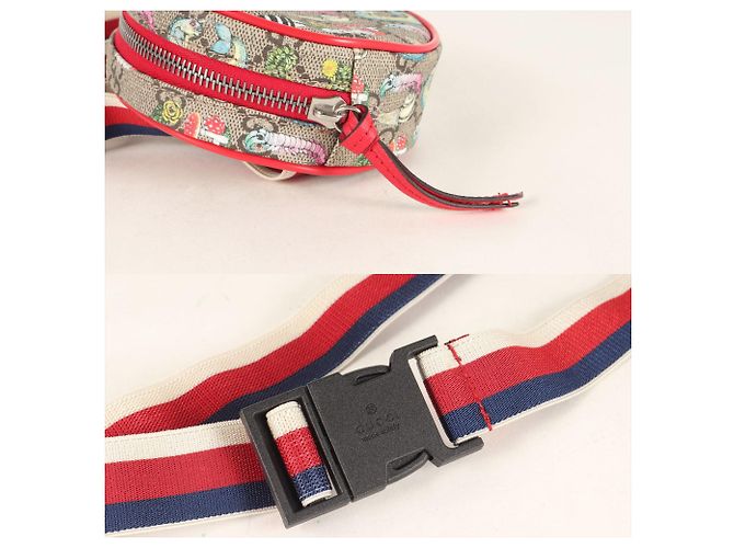 Borsello da vita mini GG per bambini Gucci Higuchi Yuko Rosso Multicolore Beige - vista 9