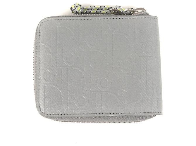 Portafoglio Christian Dior Dior Lewis Hamilton Oblique Reflector Argento Giallo - vista 2