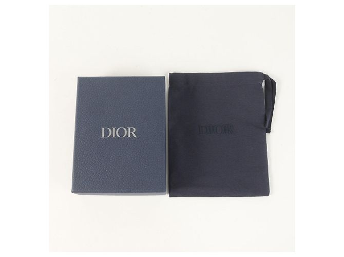 Portafoglio Christian Dior Dior Lewis Hamilton Oblique Reflector Argento Giallo - vista 5