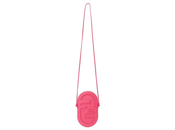 Fendi Auroch Pink Leather Card Case - view 3