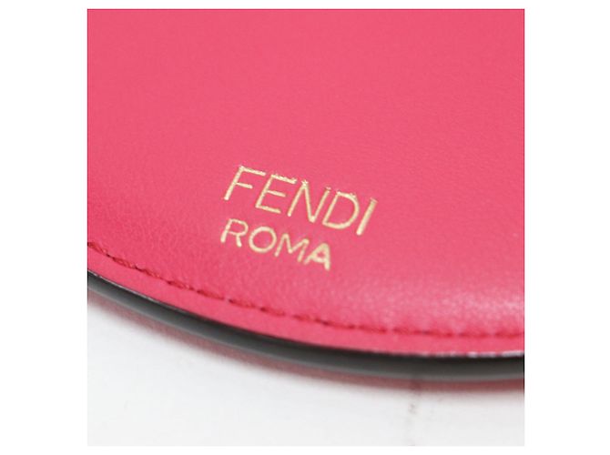 Fendi Auroch Pink Leather Card Case - view 7