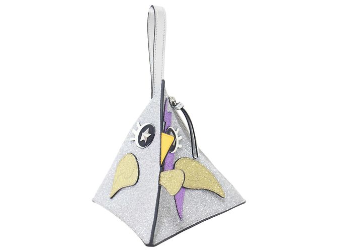 Borsa/Clutch Gucci Metallic Silver Argento Metallico - vista 3