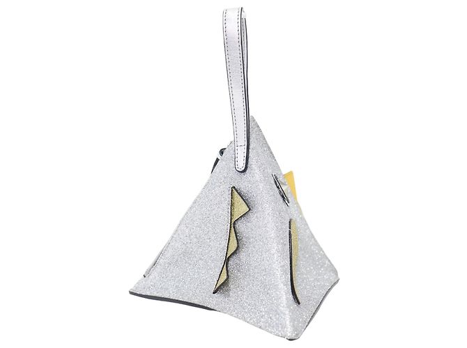 Borsa/Clutch Gucci Metallic Silver Argento Metallico - vista 4
