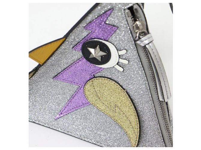 Borsa/Clutch Gucci Metallic Silver Argento Metallico - vista 6