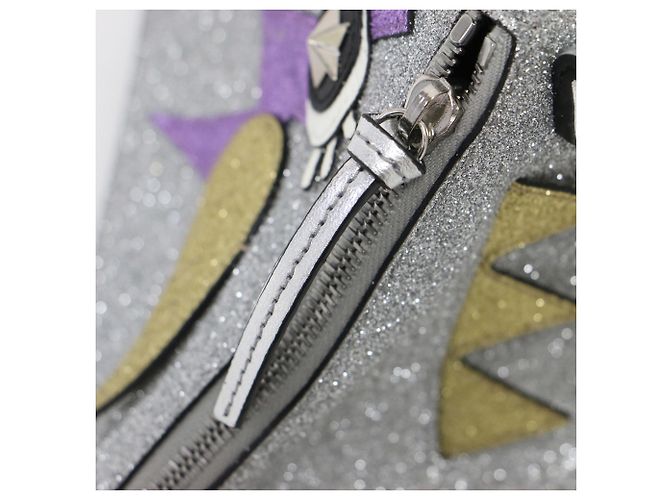 Borsa/Clutch Gucci Metallic Silver Argento Metallico - vista 7