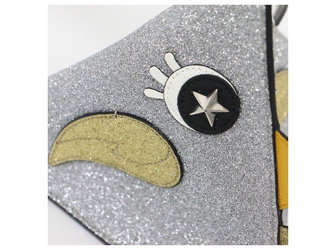 Borsa/Clutch Gucci Metallic Silver Argento Metallico - vista 8