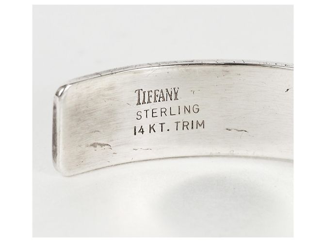 Autre Marque Bracciale rigido Tiffany & Co. Vintage K14 Argento D'oro - vista 4