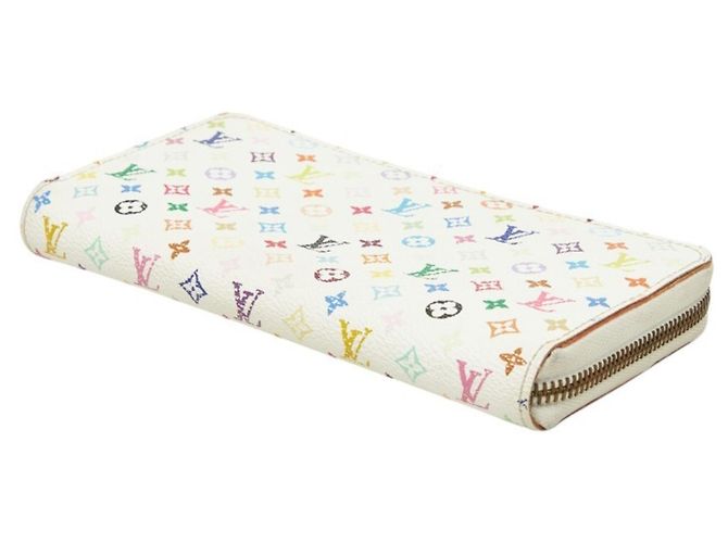 Louis Vuitton Monogram Multicolor Zippy Wallet White Multiple colors - view 4