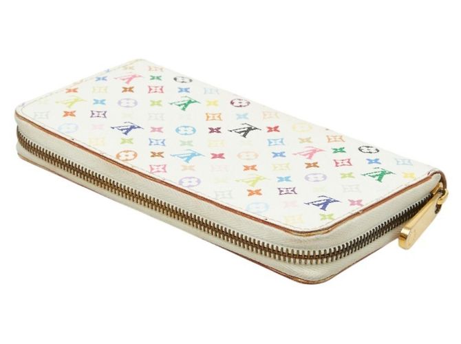Louis Vuitton Monogram Multicolor Zippy Wallet White Multiple colors - view 5