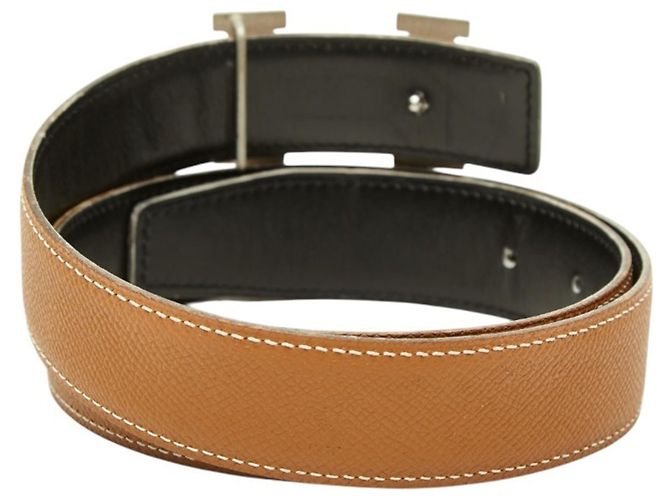 Hermès Hermes Constance Reversible H-Belt Brown Black - view 2