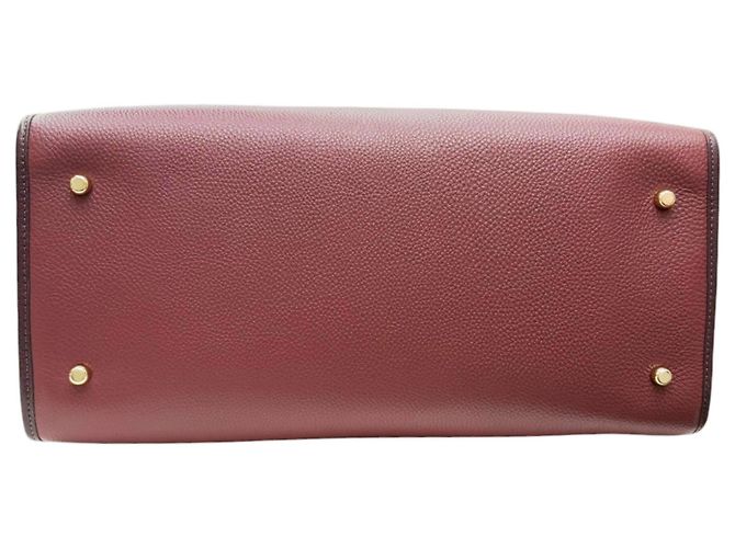 COACH Dempsey Jacquard Multi-Wine Tote Bag Rot Bordeaux - Ansicht 5