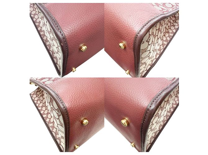 COACH Dempsey Jacquard Multi-Wine Tote Bag Rot Bordeaux - Ansicht 6