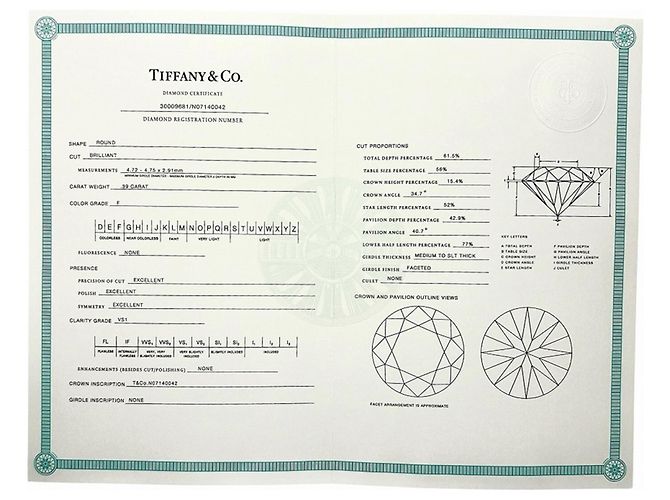 Autre Marque Tiffany & Co. Platin-Diamant-Bandring - Ansicht 10