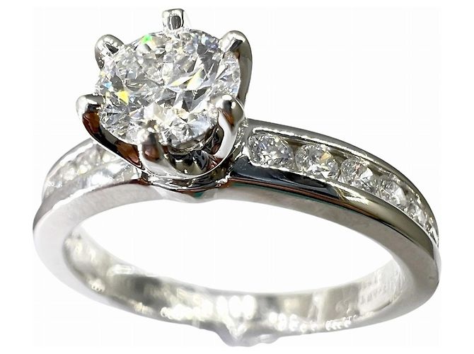 Autre Marque Tiffany & Co. Platin-Diamant-Bandring - Ansicht 2