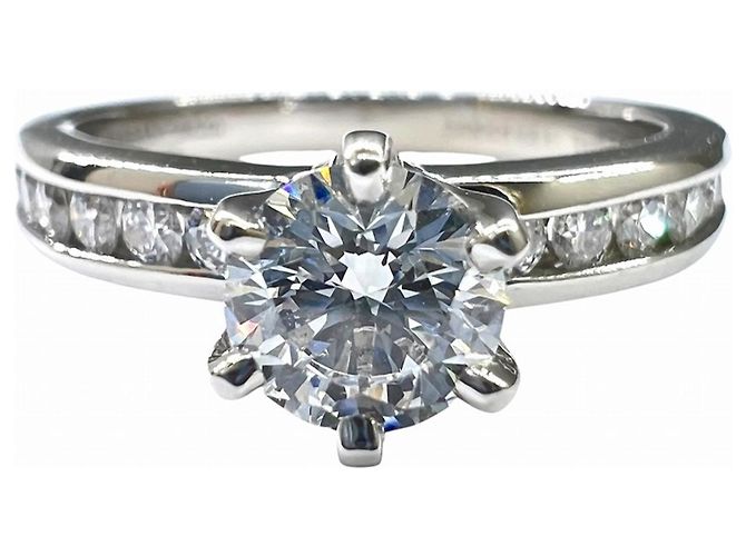 Autre Marque Tiffany & Co. Platin-Diamant-Bandring - Ansicht 5
