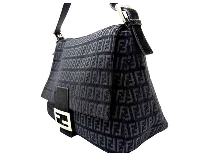 Borsa a secchiello Fendi Zucchino Mamma Nero - vista 3