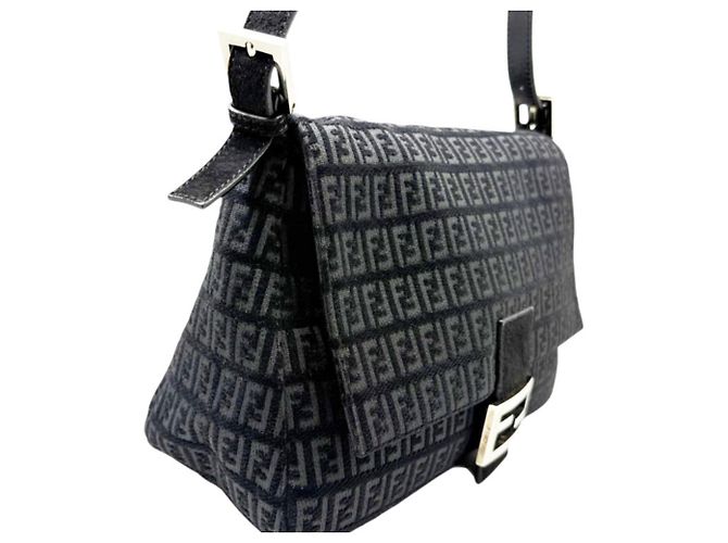 Borsa a secchiello Fendi Zucchino Mamma Nero - vista 4
