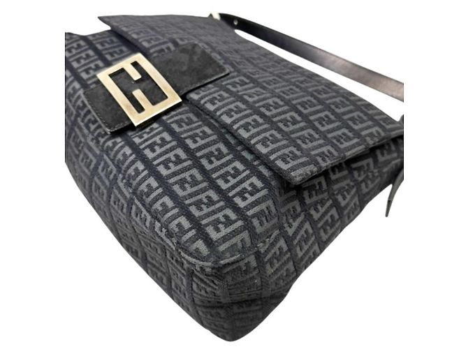 Borsa a secchiello Fendi Zucchino Mamma Nero - vista 5