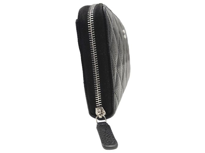 Timeless Portafoglio lungo con zip Chanel Matelassé Classic Nero - vista 3