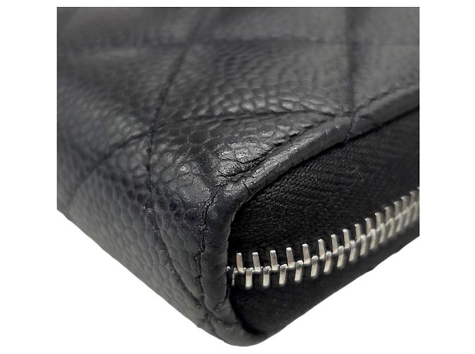 Timeless Portafoglio lungo con zip Chanel Matelassé Classic Nero - vista 6