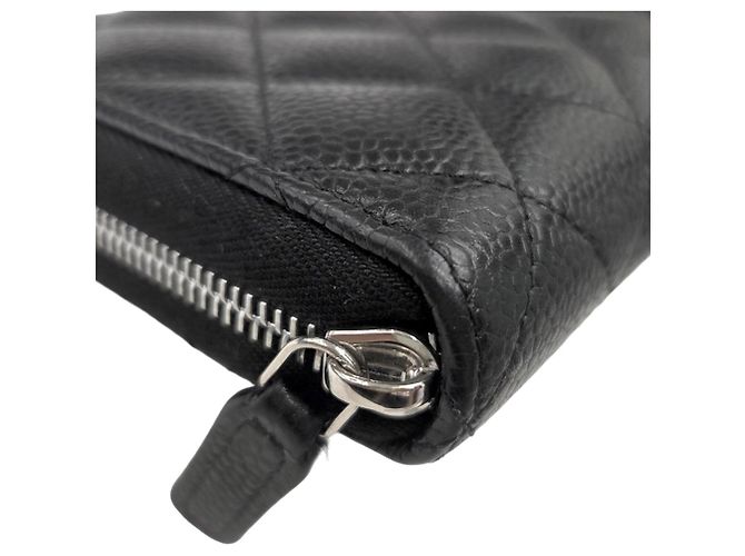 Timeless Portafoglio lungo con zip Chanel Matelassé Classic Nero - vista 7
