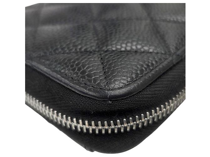 Timeless Portafoglio lungo con zip Chanel Matelassé Classic Nero - vista 9