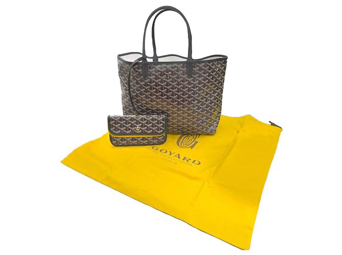 Borsa Tote Goyard Saint Louis PM Marrone Nero - vista 14