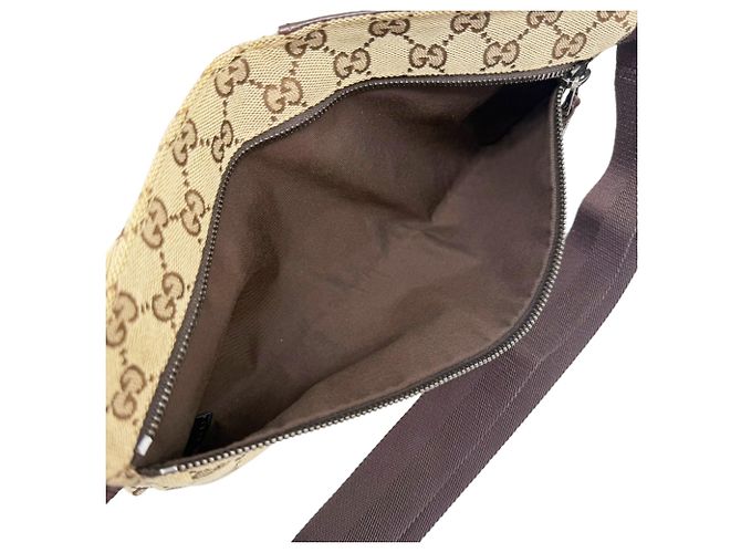 Borsello da vita Gucci GG Canvas Beige Marrone scuro - vista 12