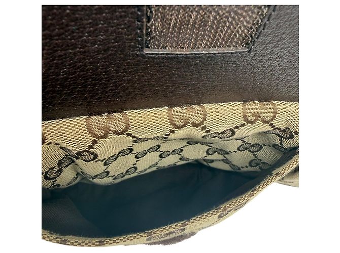 Borsello da vita Gucci GG Canvas Beige Marrone scuro - vista 17