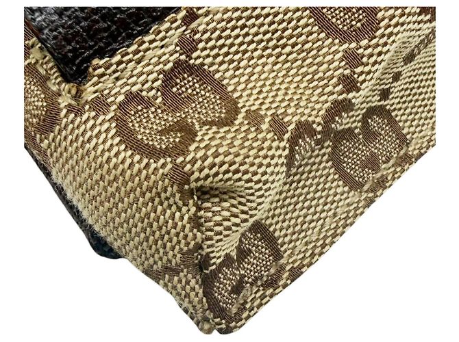Borsello da vita Gucci GG Canvas Beige Marrone scuro - vista 6